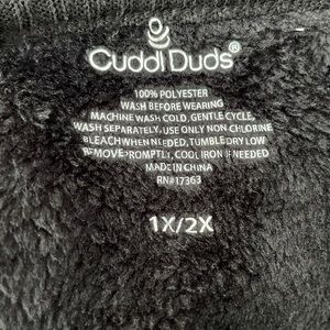 Cuddle duds fleece poncho